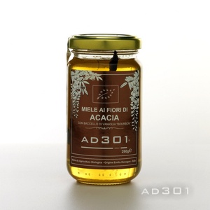 Miele ai fiori di Acacia con Baccello di Vaniglia Bourbon da Agricoltura Biologica