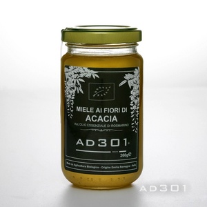 Miele ai fiori di Acacia all'olio essenziale di Rosmarino da Agricoltura Biologica